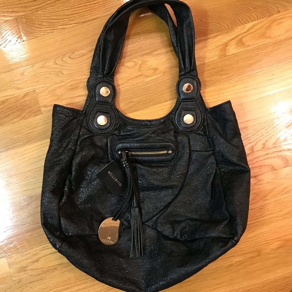 Gusto black shoulder bag